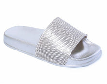 Load image into Gallery viewer, Diamond Bling Beach Slippers