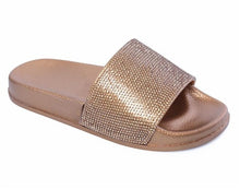 Load image into Gallery viewer, Diamond Bling Beach Slippers