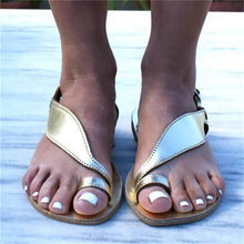 Load image into Gallery viewer, Flat Heels Women's Summer Shoes Thong Sandals