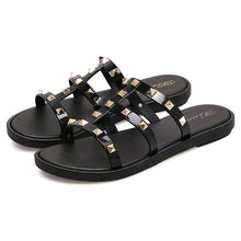 Load image into Gallery viewer, Diamond Bling Beach Slippers